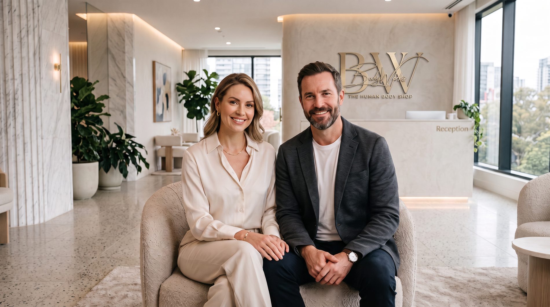 The BodyWorks reception at 3285 North Point Parkway, Alpharetta